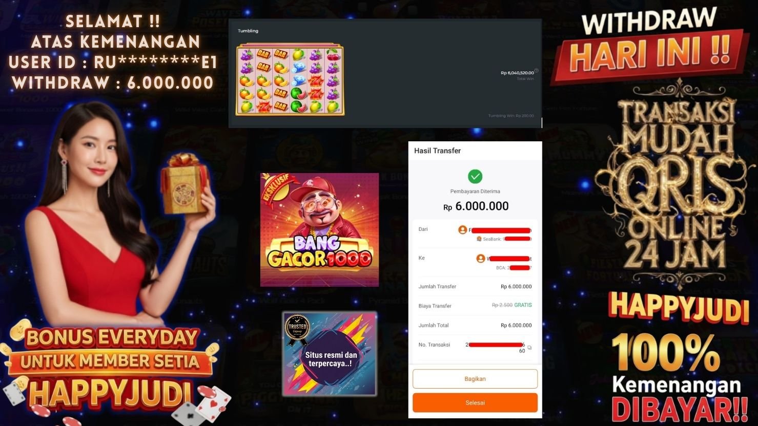HAPPYJUDI JACKPOT SLOT BANG GACOR 1000